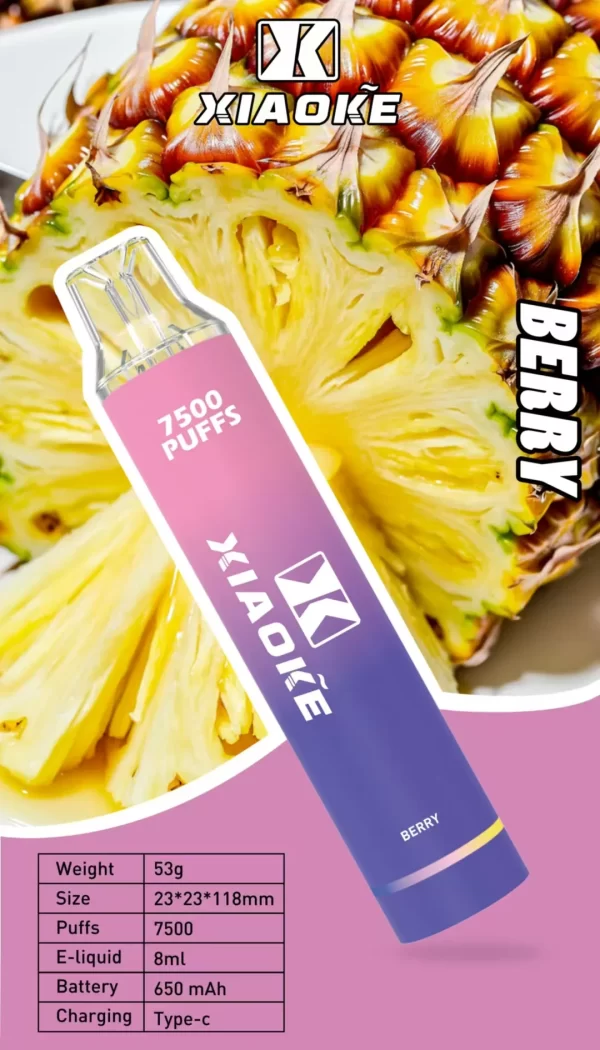 【XIAOKE 梟客】7500口拋棄式電子煙｜可充電設計・高效續航：圖片 6