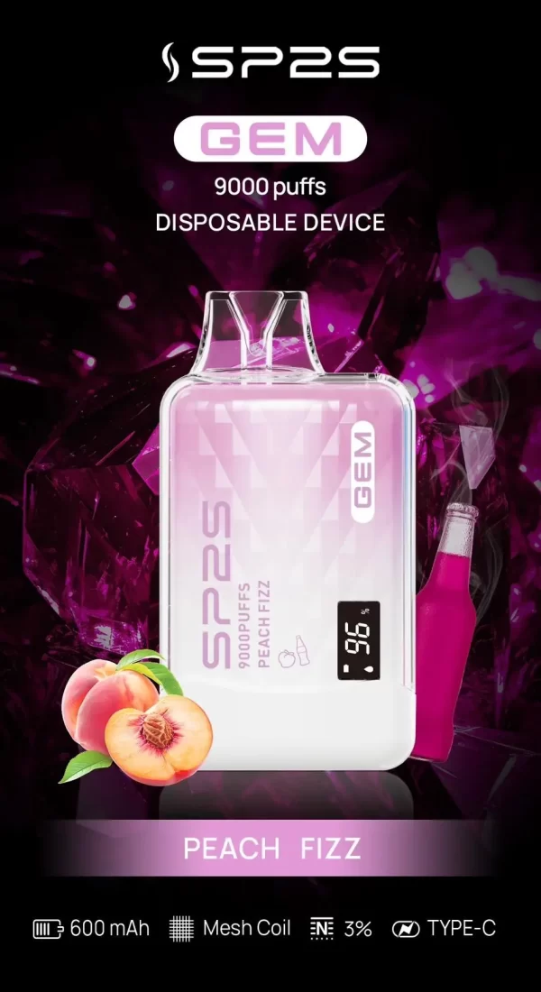 【SP2S 思博瑞】9000口拋棄式電子煙 💗智能螢幕・可充電設計・超大容量：圖片 12