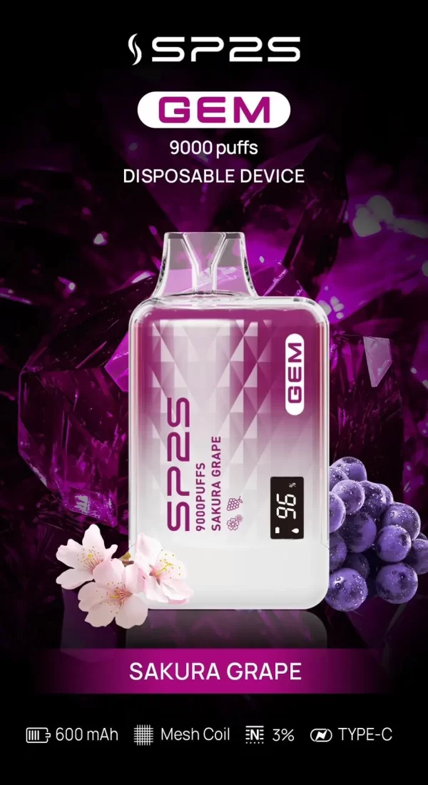 【SP2S 思博瑞】9000口拋棄式電子煙 💗智能螢幕・可充電設計・超大容量：圖片 10