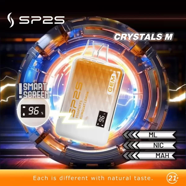 【SP2S 思博瑞】9000口拋棄式電子煙 💗智能螢幕・可充電設計・超大容量：圖片 4