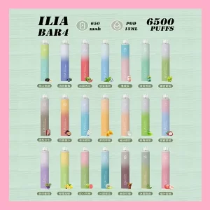 【ILIA】6500口拋棄式電子煙 ❤️‍🔥便攜免充電・高效口數